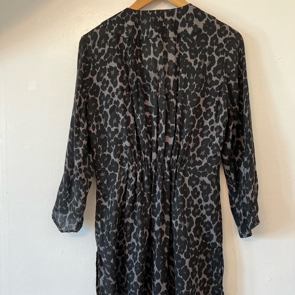Joe Fresh Black/gray Leopard Print Tunic Med - Picture 8 of 12